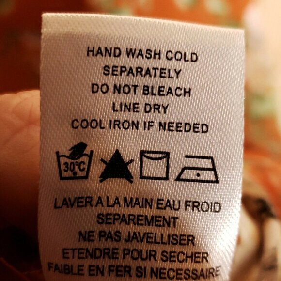 Pleione Women’s Orange Floral Long Sleeve Blouse Medium - Picture 7 of 7